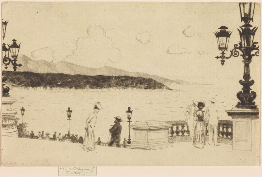 The Terrace, Monte Carlo, End of Afternoon, April 1905