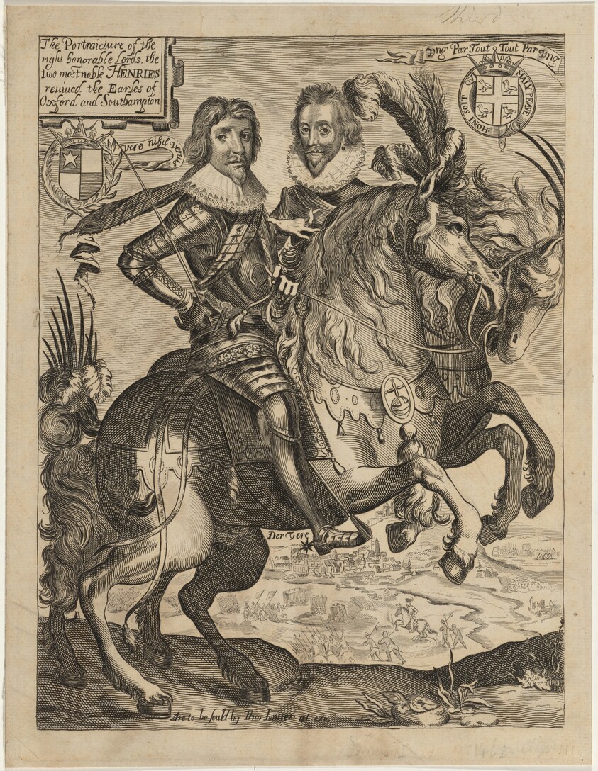 Henry de Vere, 18th Earl of Oxford and Henry Wriothsly, 3rd Earl of Southampton