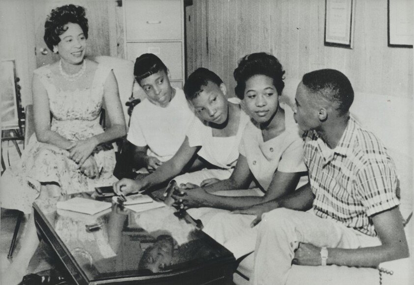 Title from caption on object: “Little Rock Four”