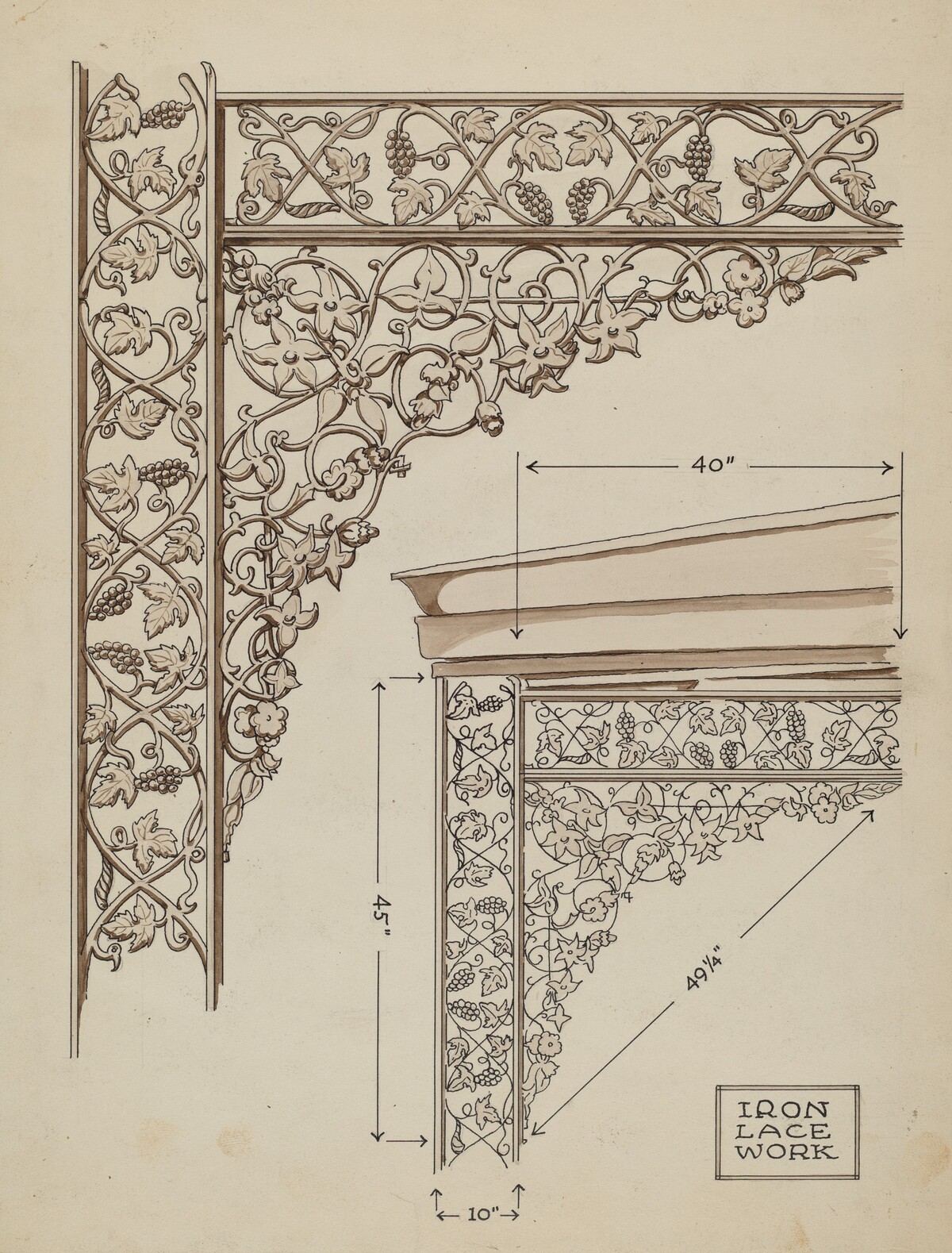 Cast Iron Balcony Rail