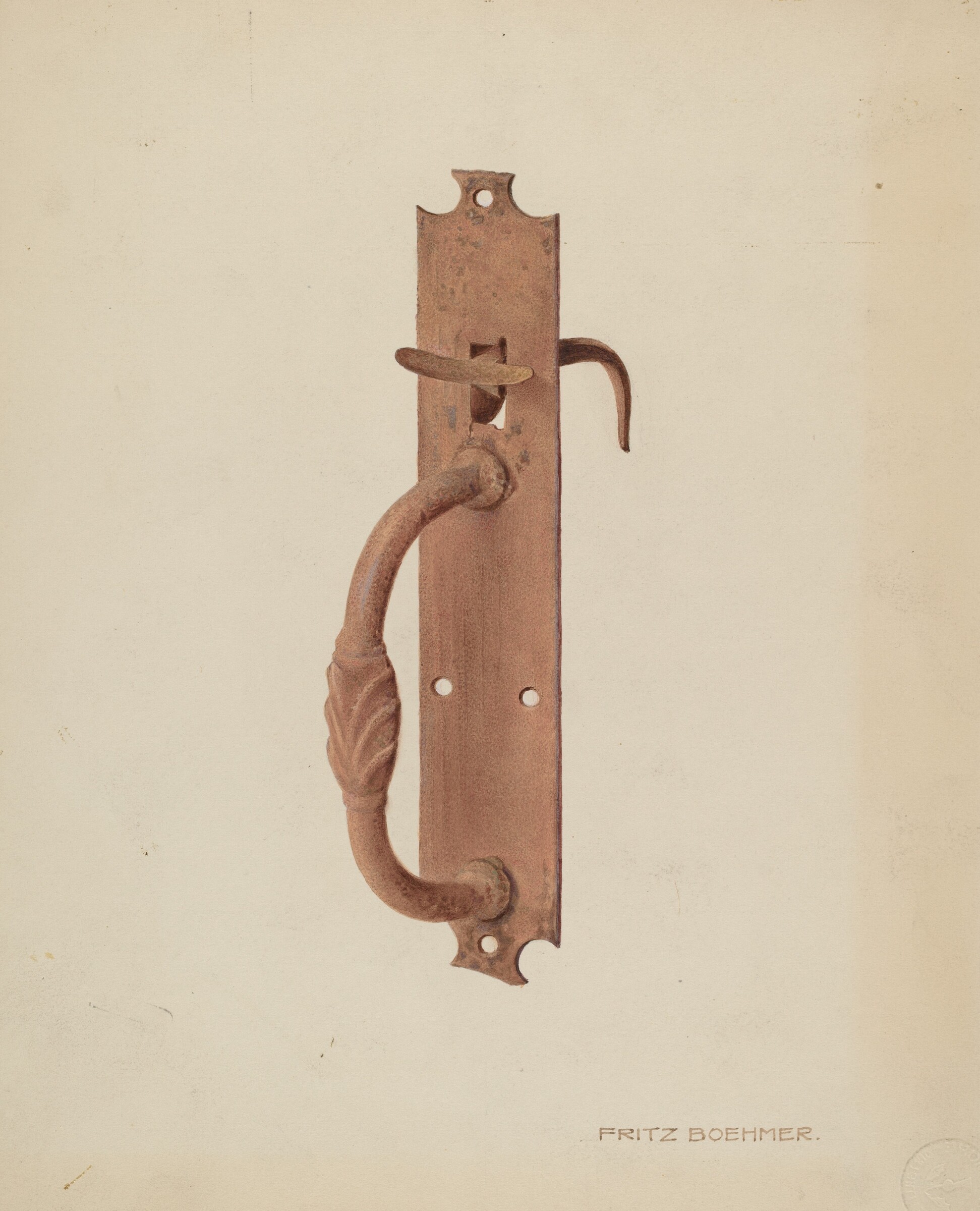Latch, Fritz Boehmer, c. 1939