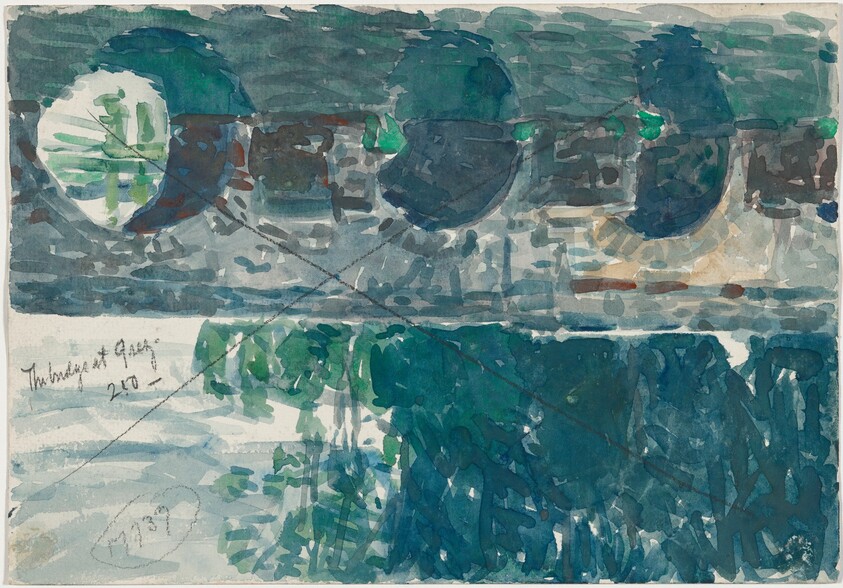 The Bridge at Grez [verso]