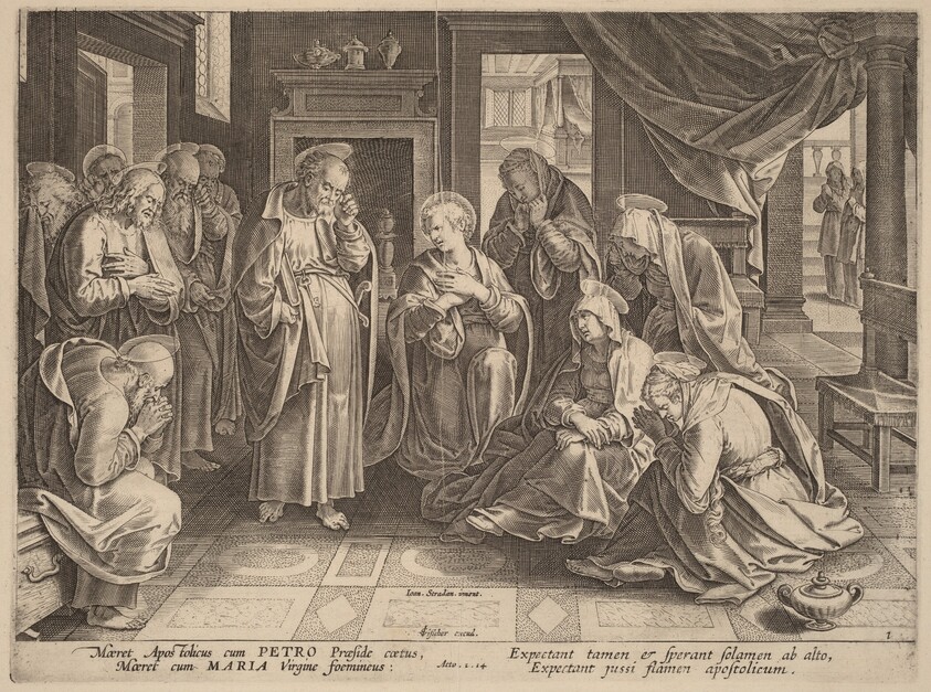 The Meeting of the Apostles and the Women in the Upper Room