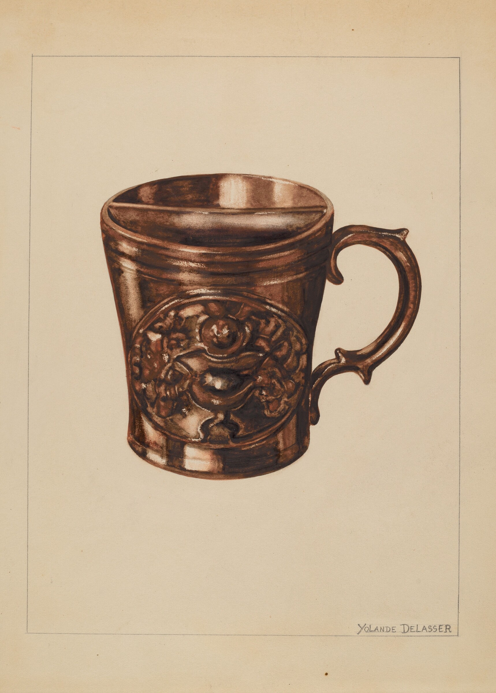 Shaving Mug, Yolande Delasser, 1935/1942