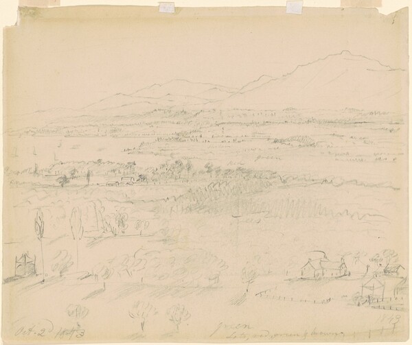 Valley with River and Mountains