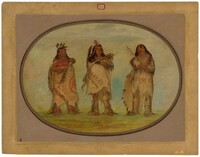 Three Distinguished Warriors of the Sioux Tribe, George Catlin, 1861