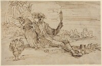 An Elegant Young Man Personifying Vanity, Francesco Brizio