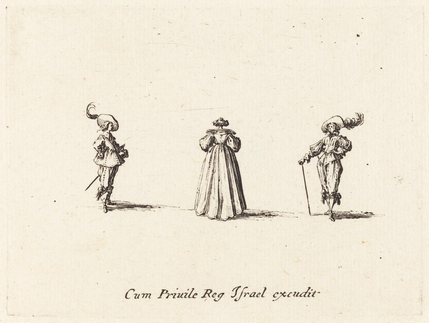 Lady Seen from Behind, and Two Gentlemen