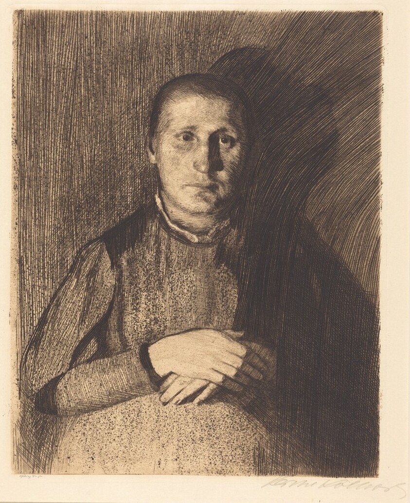 Woman with Folded Hands (Frau mit ubereinandergelegten Handen)