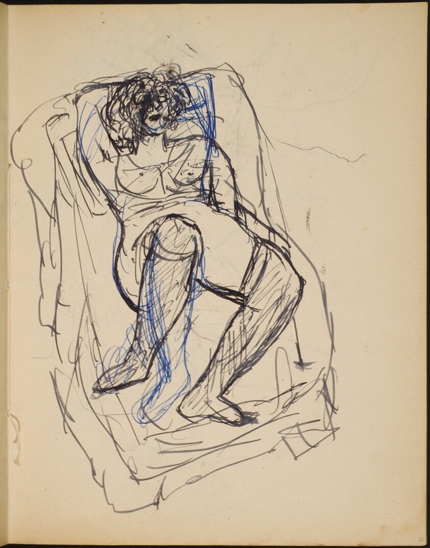 Liegende Frau in Wäsche (Half Nude Reclining) [p. 21]