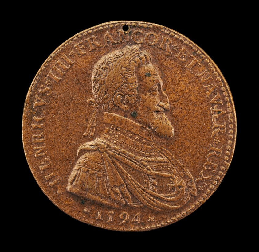 Henri IV, 1553-1610, King of France 1589 [obverse]