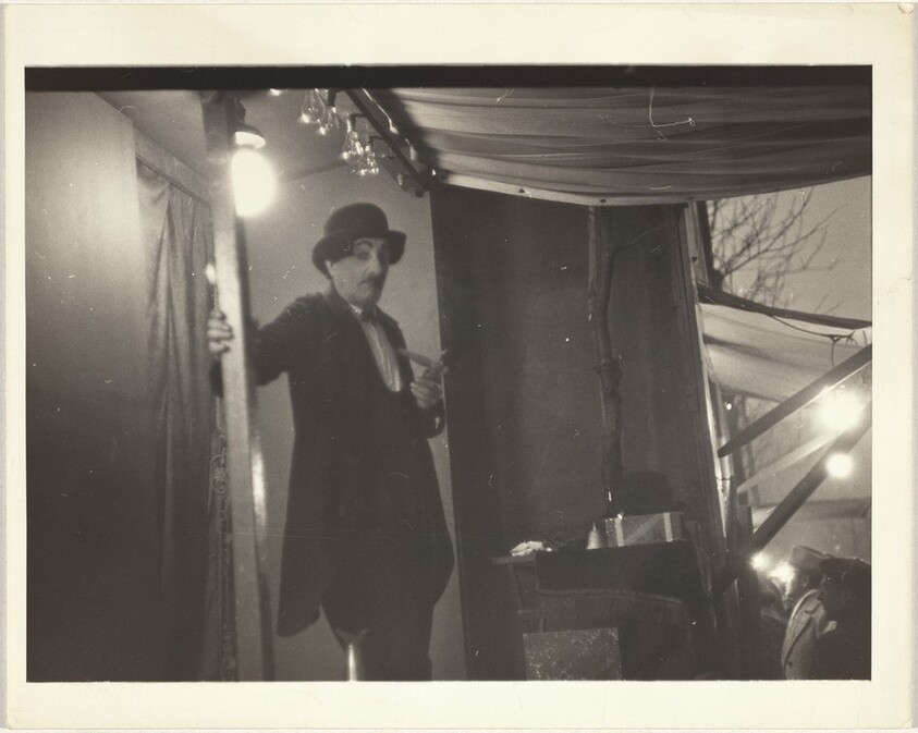 Chaplin impersonator, Paris