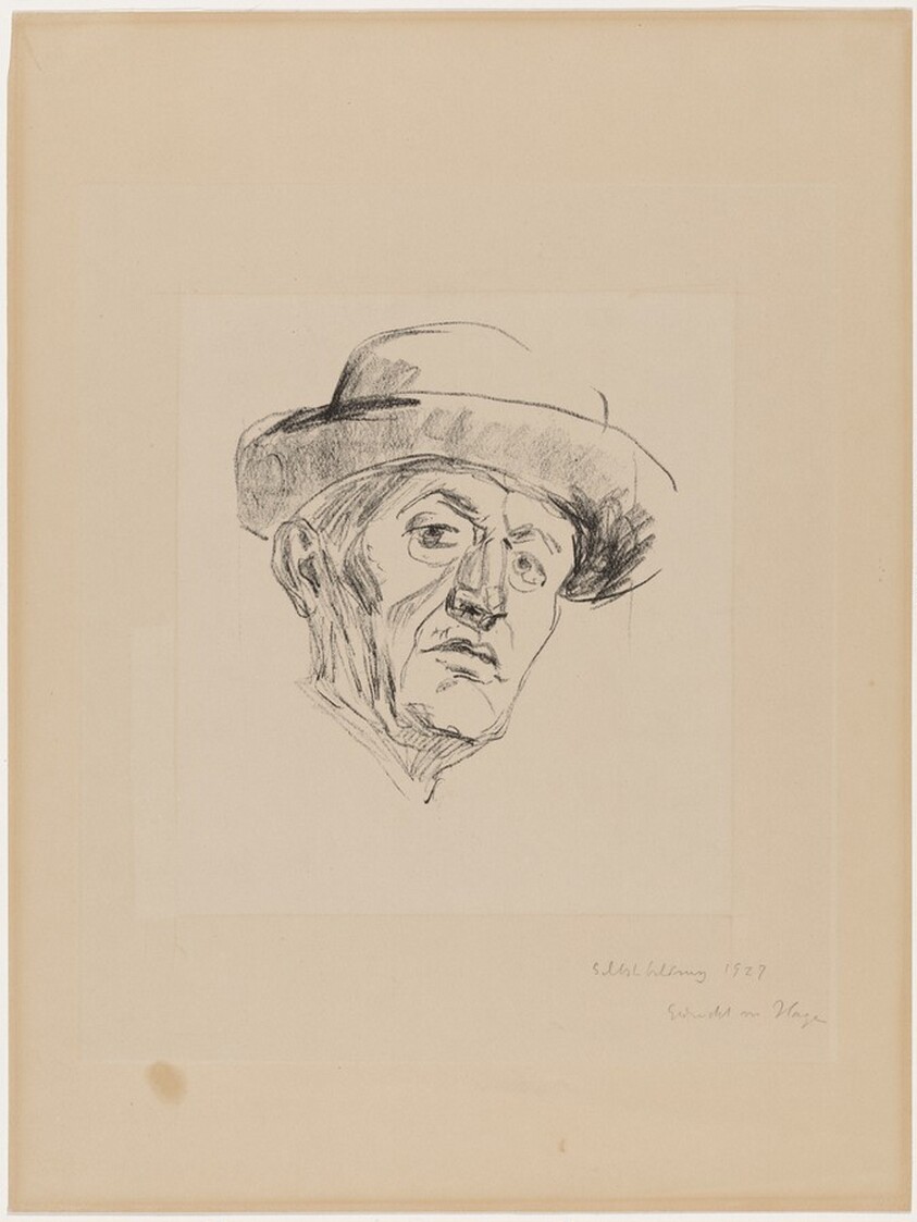 Self-Portrait with Hat I (Selvportrett med hatt I)