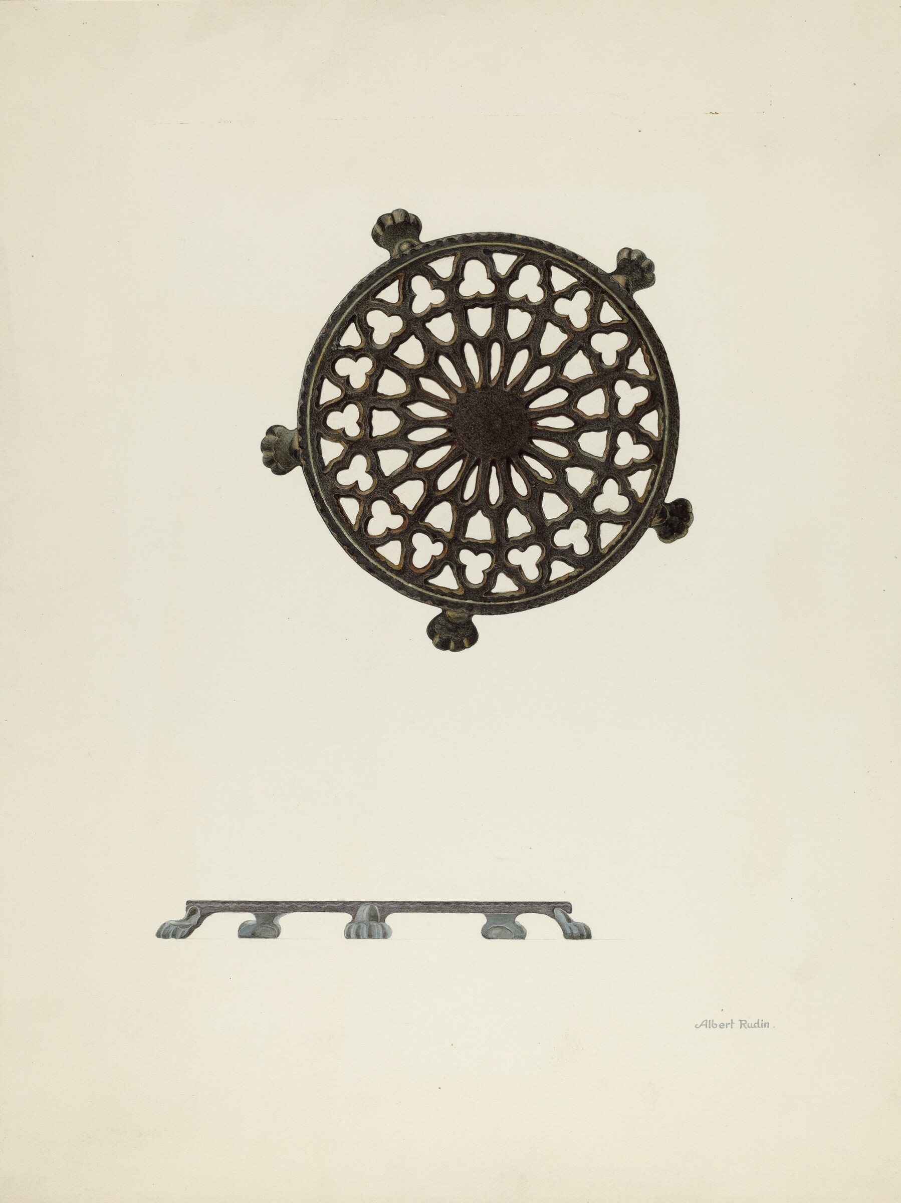 Trivet, Albert Rudin, c. 1939