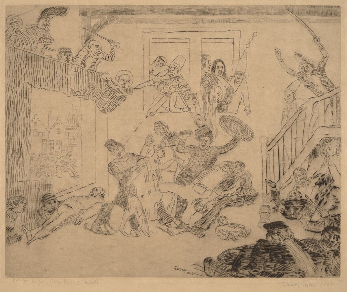 Battle of the Beggars Desir and Rissole (Combat des pouilleux Desir et Rissole)