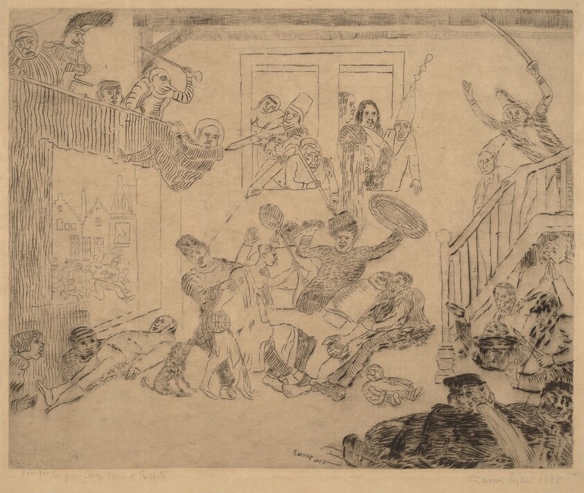 Battle of the Beggars Desir and Rissole (Combat des pouilleux Desir et Rissole)