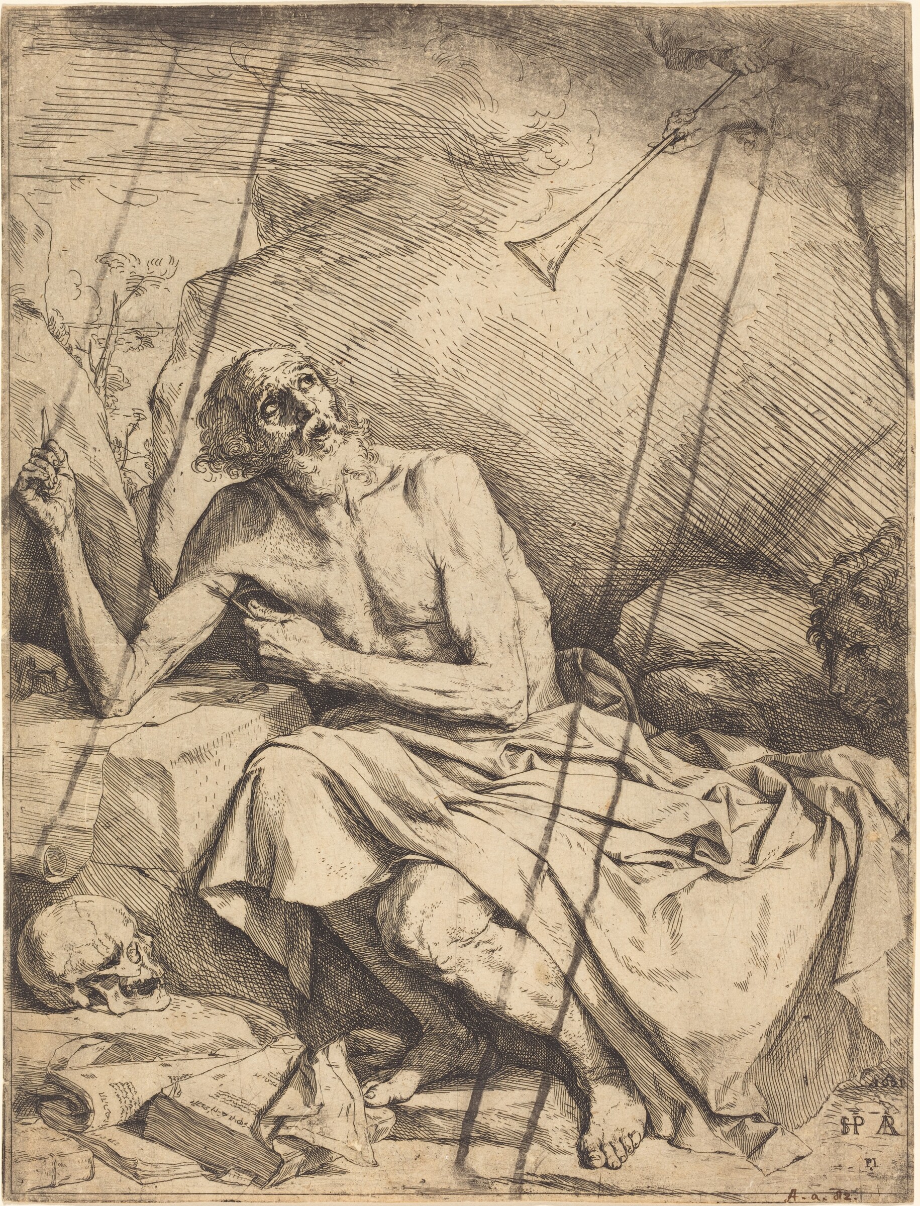 Saint Jerome Hearing the Trumpet of the Last Judgment, Jusepe de Ribera, 1621