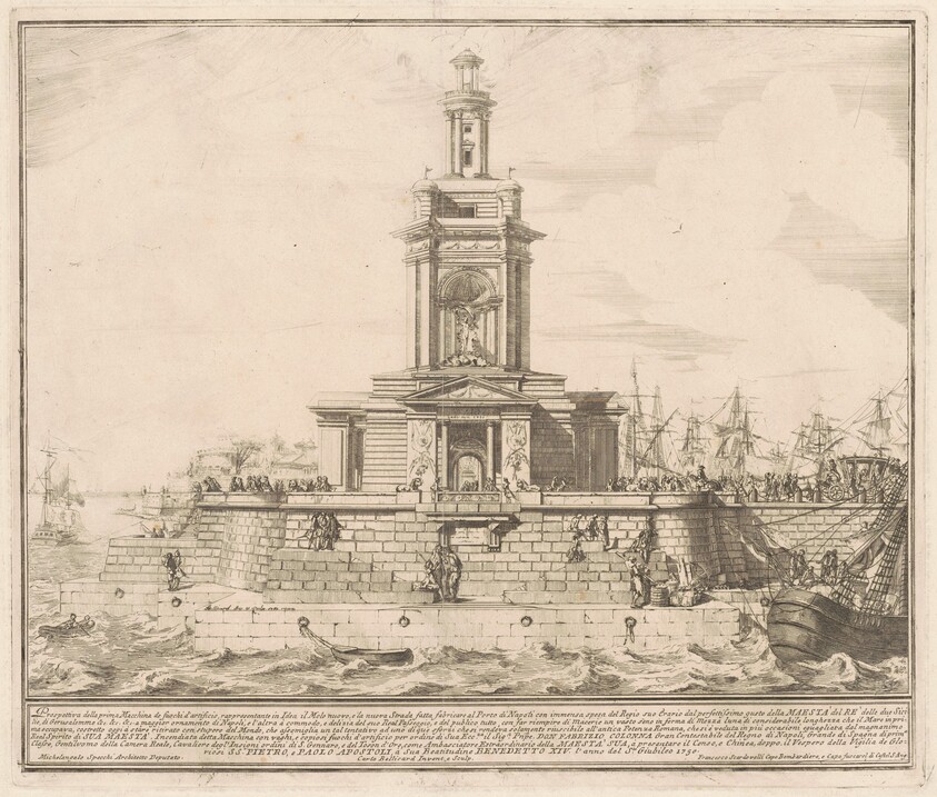 The Prima Macchina for the Chinea of 1750: The New Pier of Naples