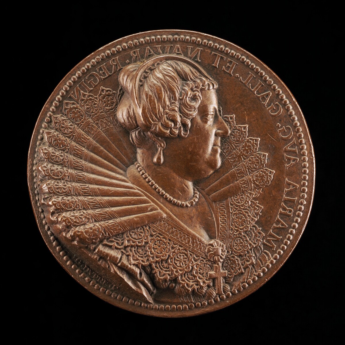 Marie de' Medici, 1573-1642, Wife of King Henri IV of France 1600 [obverse]
