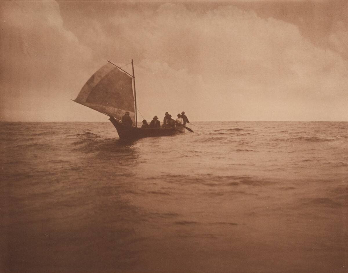 Indian Whalers Homeward Bound from the Pacific