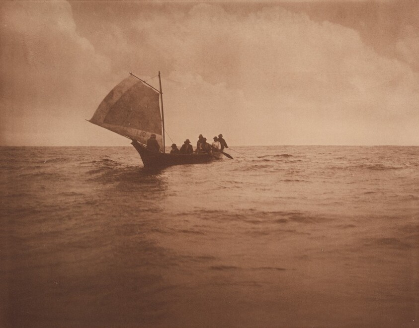 Indian Whalers Homeward Bound from the Pacific