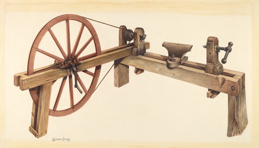 Bishop Hill: Woodturning Lathe