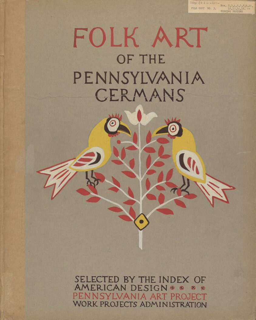Study for Portfolio Cover: "Folk Art of Rural Pennsylvania"