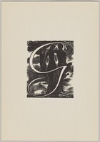 Letter "G", Jan Giesen, published 1953