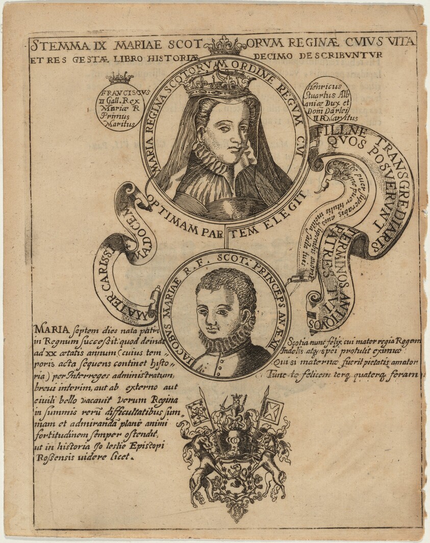 Mary Queen of Scots with James VI of Scotlandand I of England