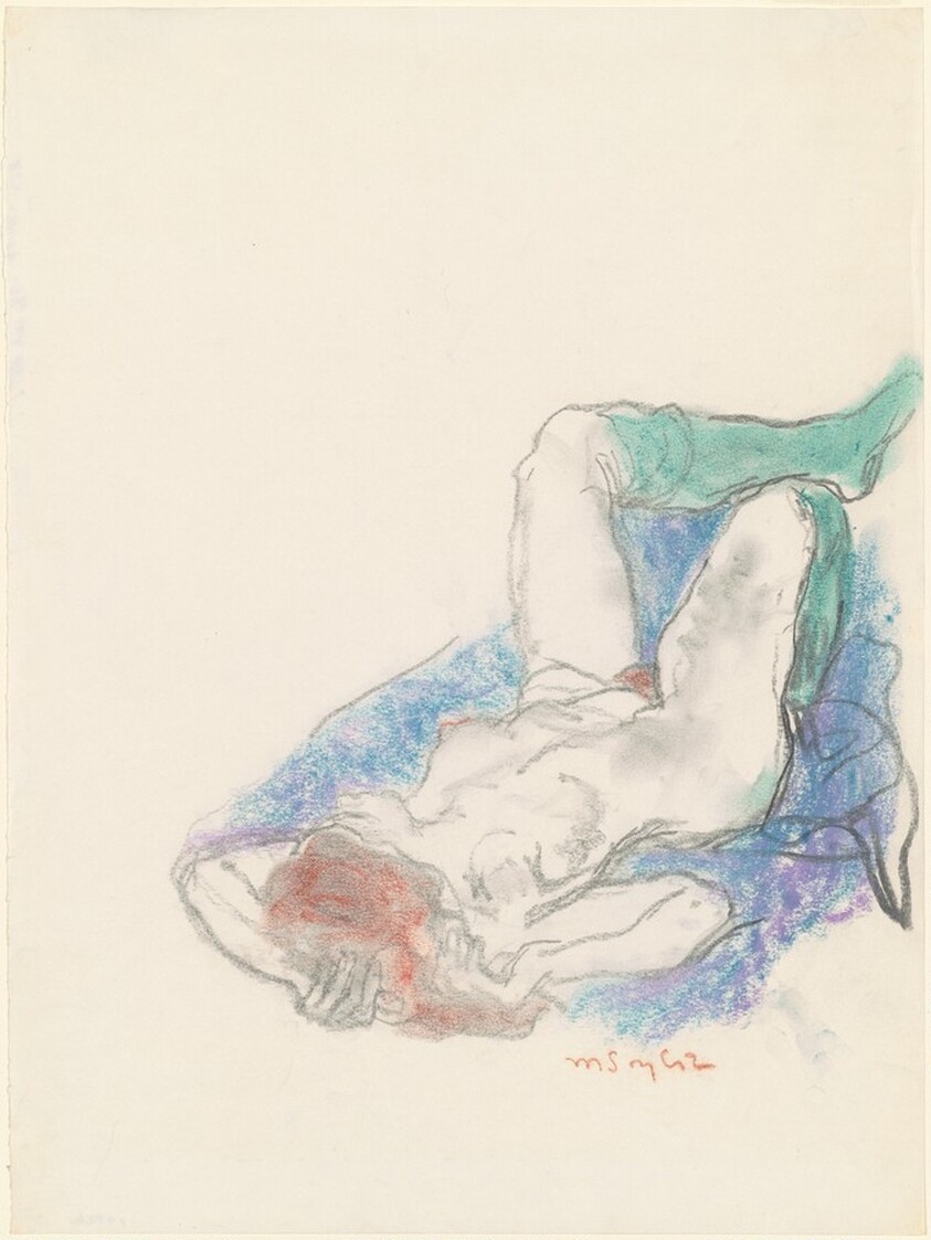 Nude with Green Stockings