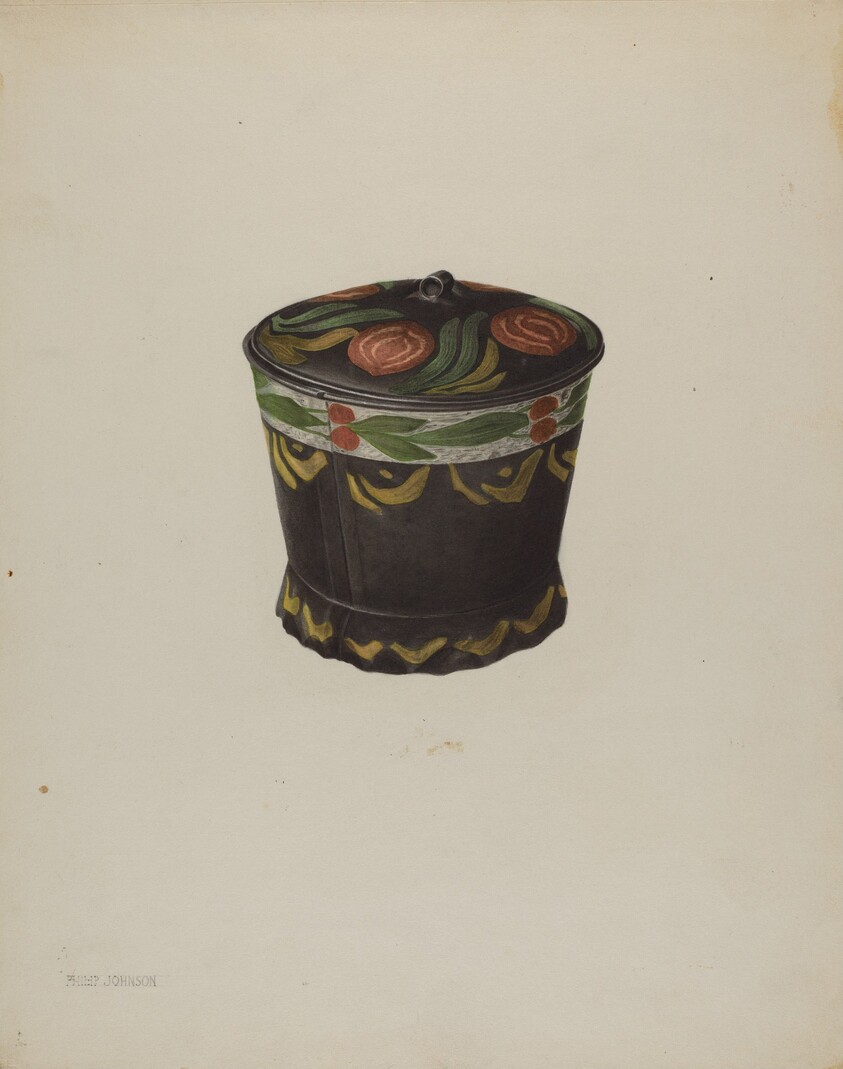 Toleware Sugar Bowl