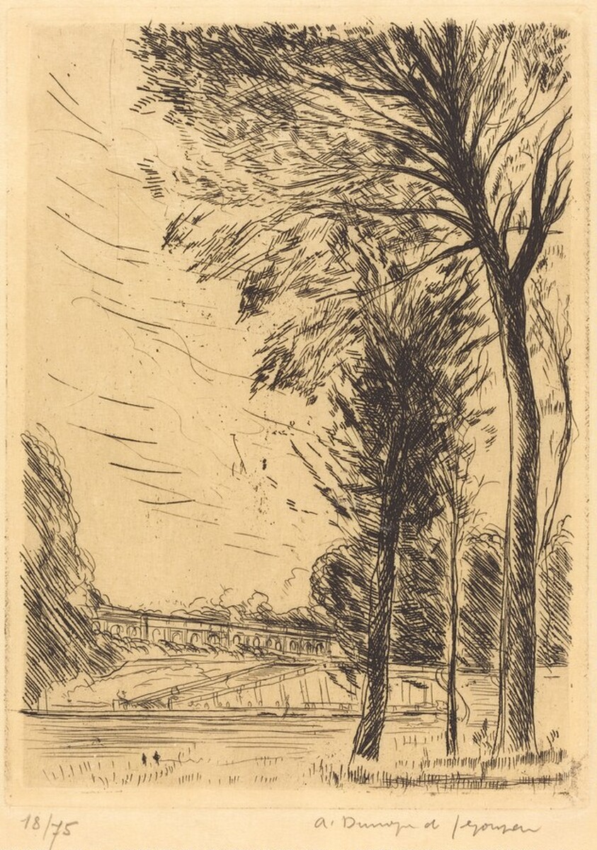 The Grand Trianon, Versailles  (Versailles, le Grand Trianon vu du canal)