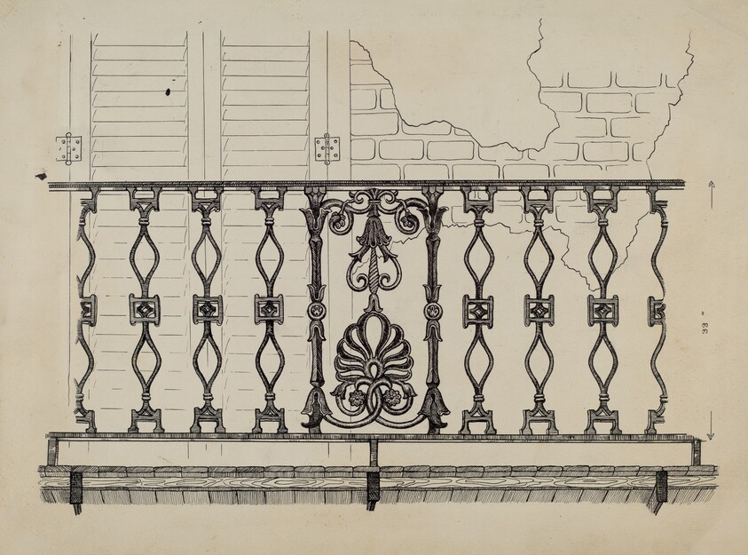 Cast Iron Balcony Rail