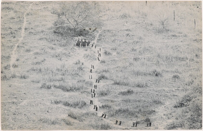 100 Boots on Reconnaissance. Sorrento Valley, California. June 24, 1972, 9:30 a.m.