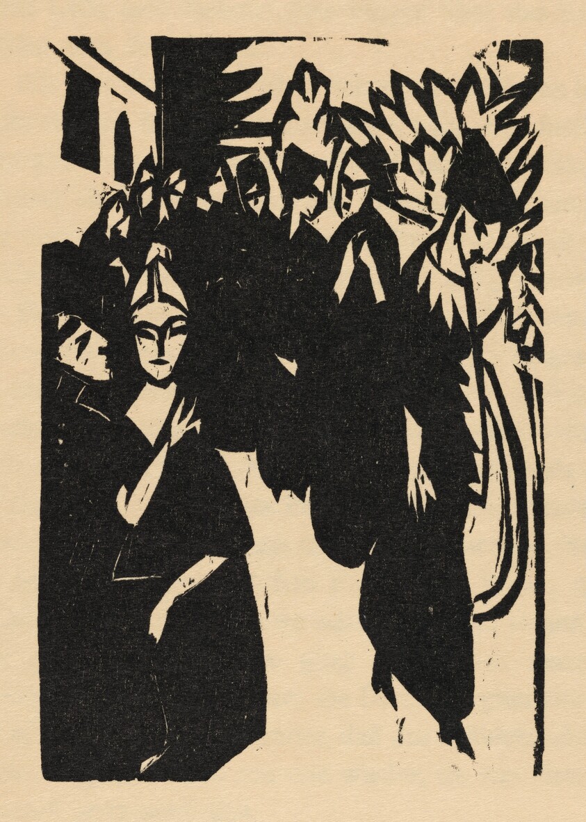 plate 3 in Alfred Döblin: Das Stiftsfräulein und der Tod (Alfred Döblin: The Canoness and Death)