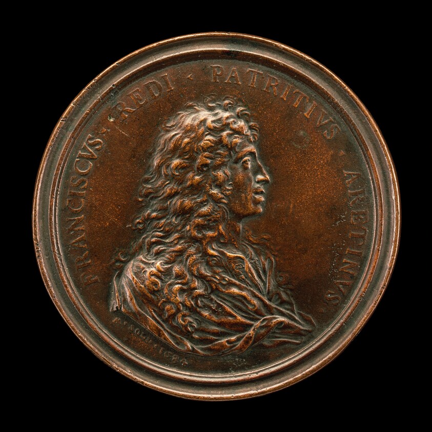 Francesco Redi, 1626-1697, Physician and Scientist [obverse]