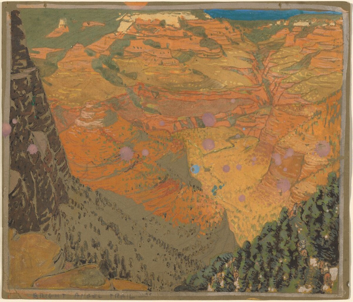 Study for "Bright Angel Trail"