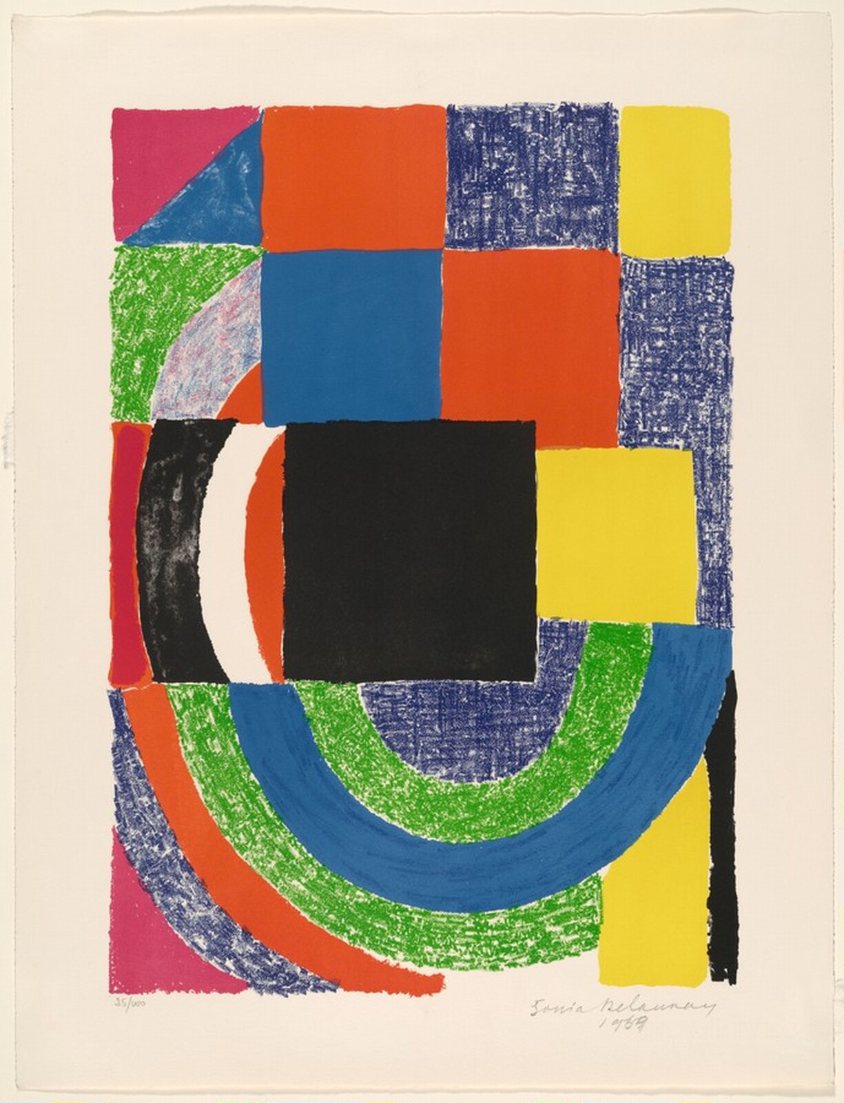 Composition, Sonia Delaunay, 1968
