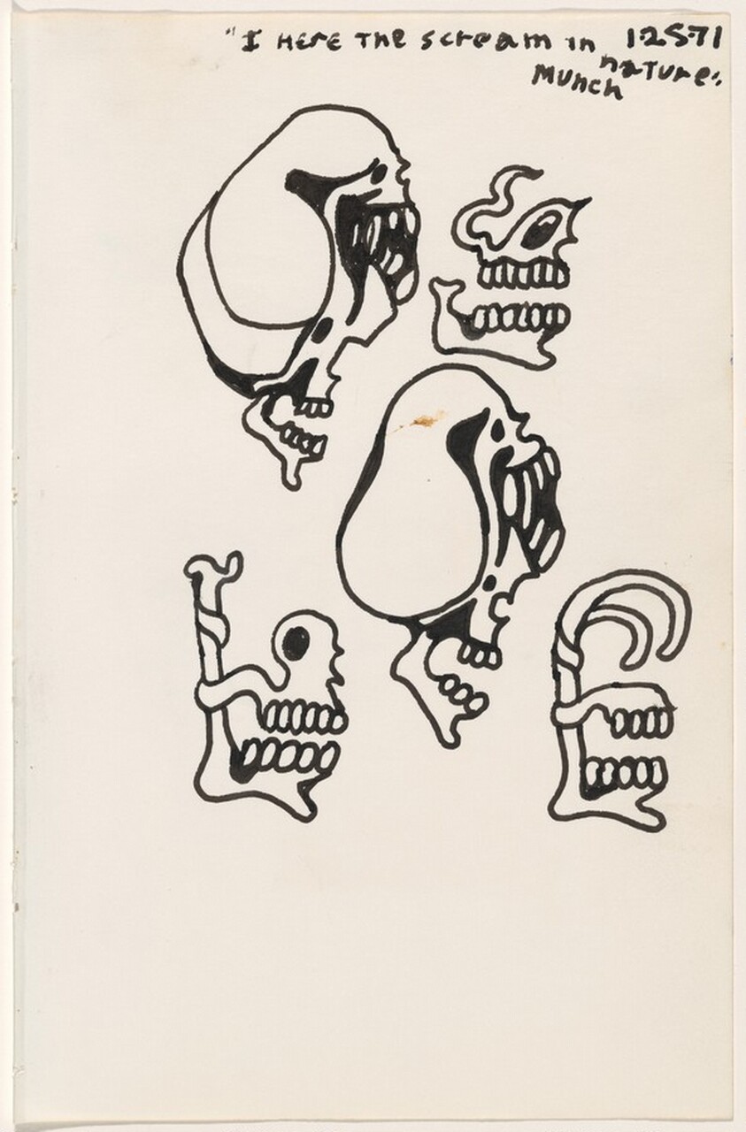 Untitled 1-25-71 [study for "tattoo" book]