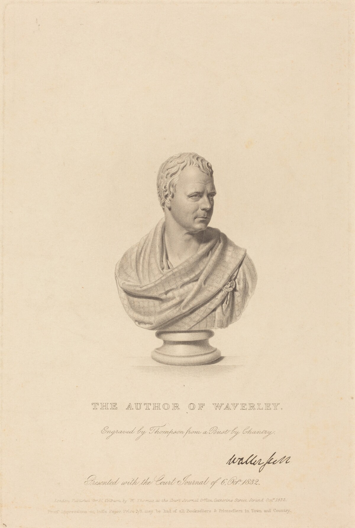 Bust of Sir Walter Scott