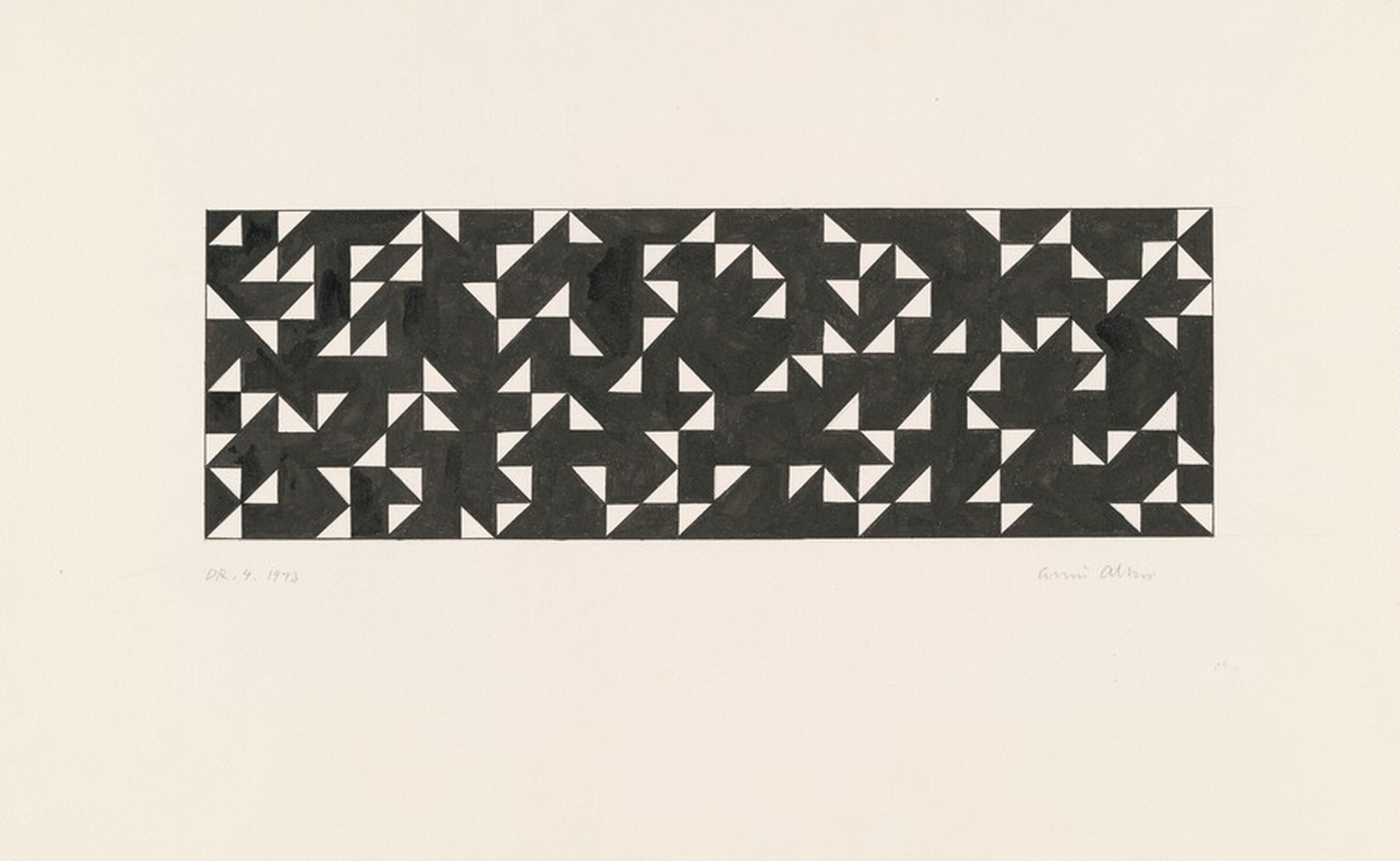 Drawing IV, Anni Albers, 1973