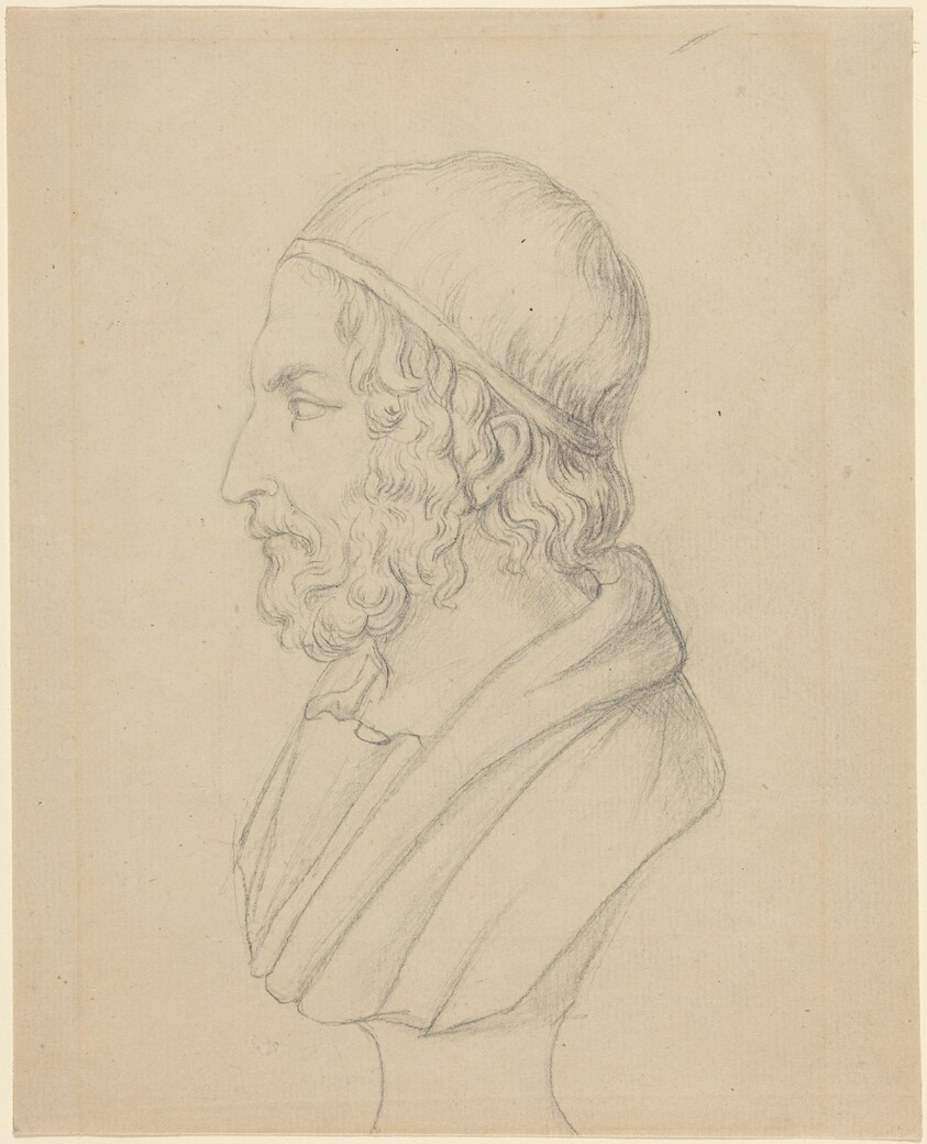 Classical Portrait Bust of a Bearded Man