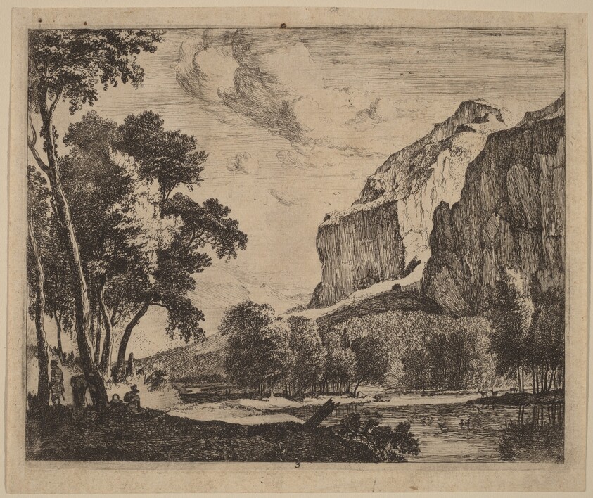 Riverscape with Rocks on the Right: pl.3