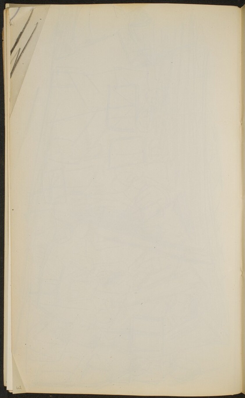 in der Ecke: Teil der Orchesterskizze (Corner of sketch: Orchestra) [p. 62]