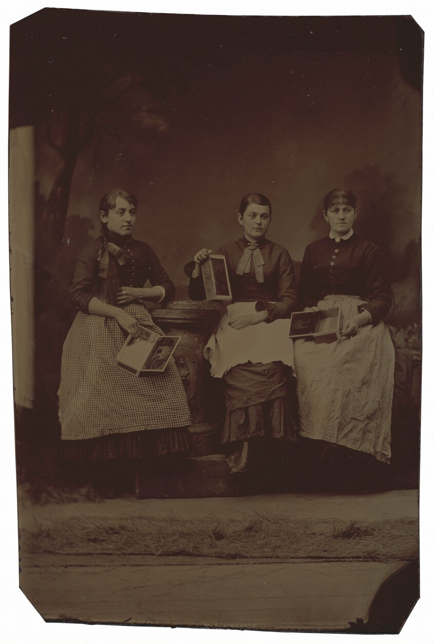Portrait of Three Women Cigar Box Makers
