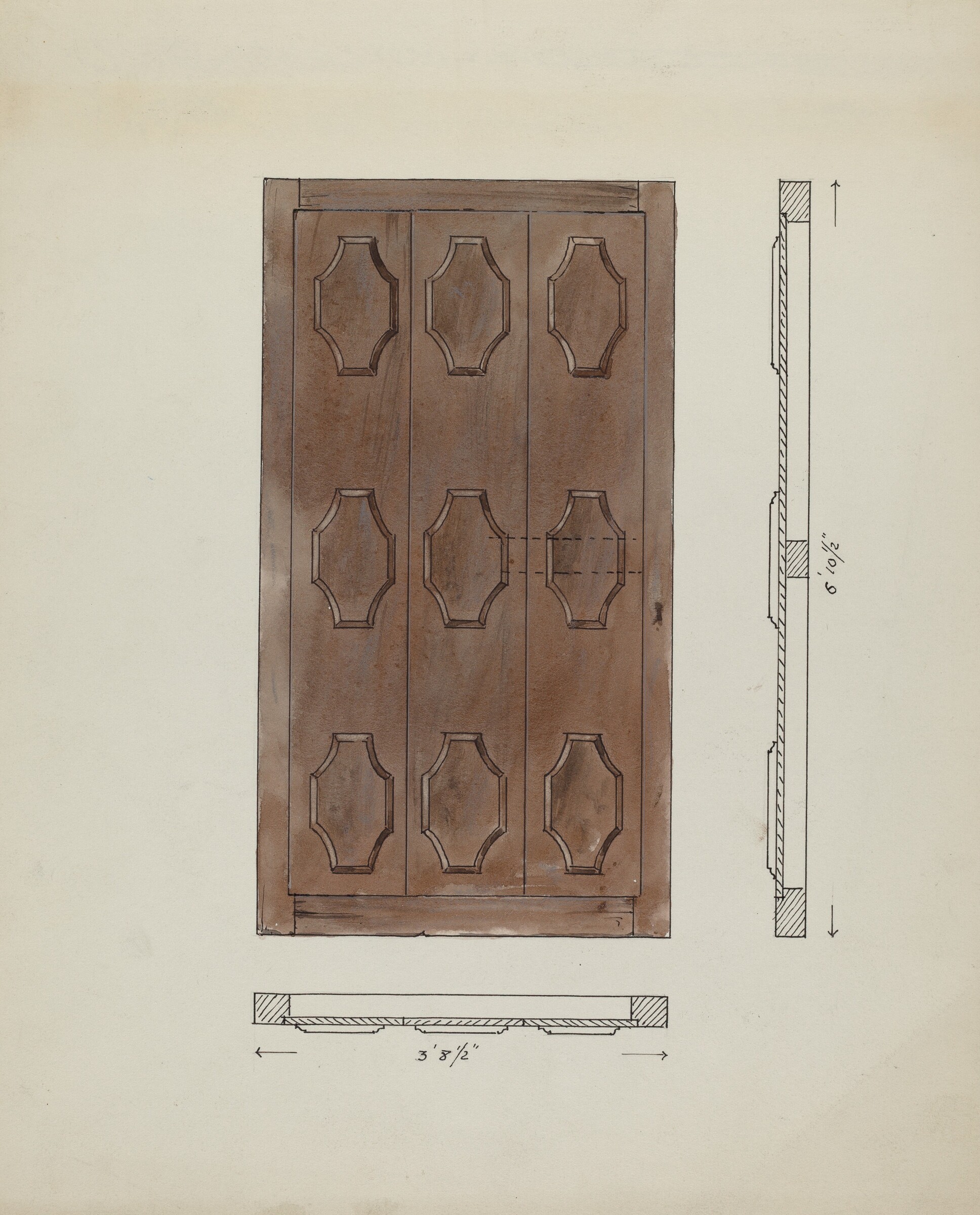 Sacristy Door, Geoffrey Holt, c. 1936