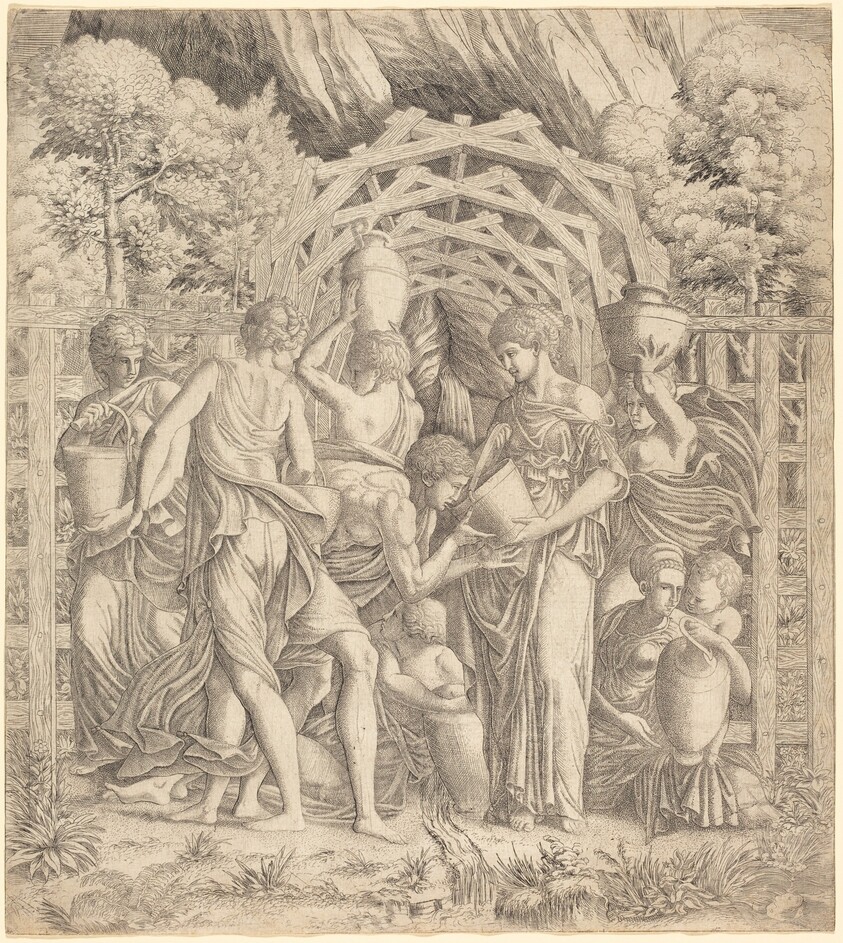 Young Man Drinking Water (Rebecca and Eliezer?)