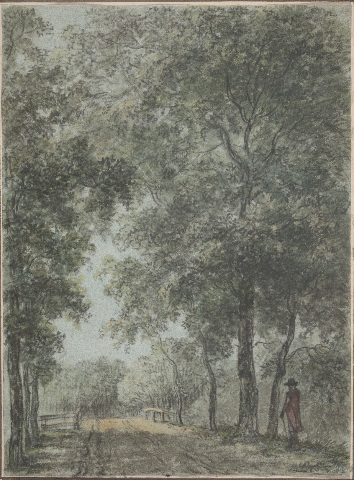 A Wooded Path at Treslong, near Hillegom
