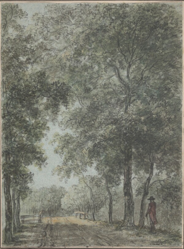 A Wooded Path at Treslong, near Hillegom