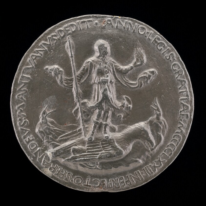 Prisciani Standing on a Bird of Prey [reverse]
